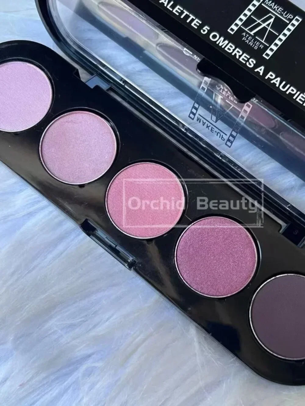 New Make-Up Atelier Paris 5 Eyeshadow Palette T10~Brown Mauve~Full Size 12.5 g